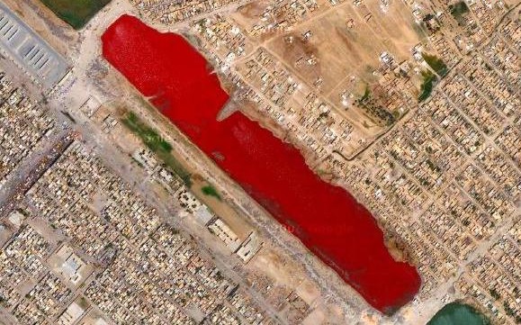Google Earth Iraq's bloody lake