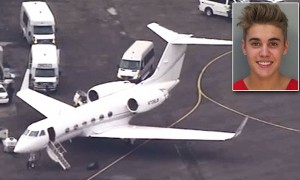 Bieber's flight was searched for drugs following reports he was smoking pot