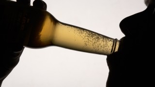 Person drinking alcohol