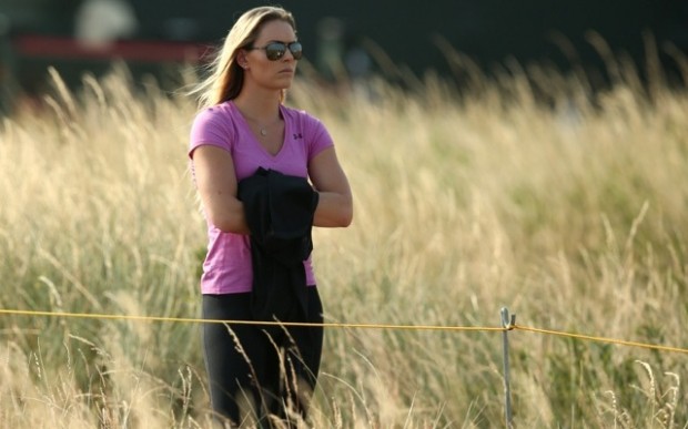 Vonn watching Woods at the British Open