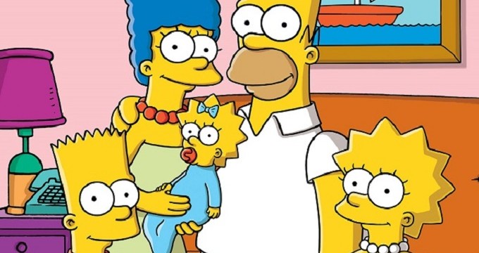 Simpsons family, Bart, Lisa, Homer, Marge