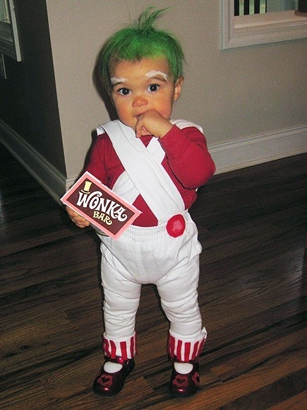 Picture credit @ Buzzfeed.   This little tyke shows just how darling an Oopma Loompa can be. 