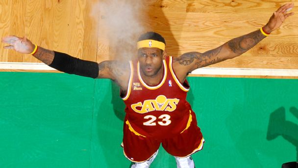 LeBron James in basketball uniform