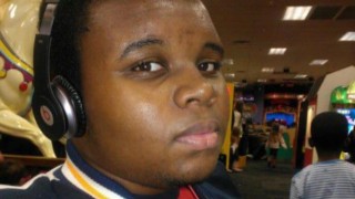 Michael Brown wearing headphones