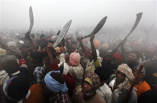 Pictured are devotees at the Gadhimai Festival