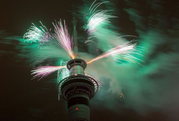 Happy New Year's Around the World in Pictures Auckland