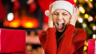 stock photo of stressed holidays