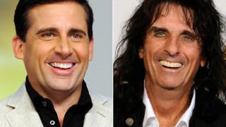Pictured is Steve Carrell and Alice Cooper launches celebrity look-alike