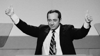 Pictured is Mario Cuomo during his 1984 landmark speech