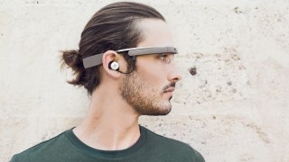 Man wearing Google Glass