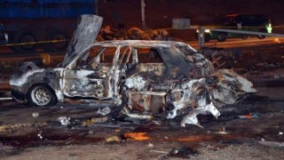 Burnt car in Nigeria burnt by Boko Haram
