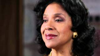 Phylicia Rashad on set.