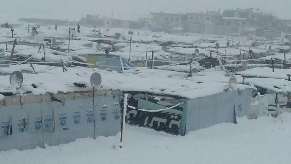 Snow storm active in Middle East