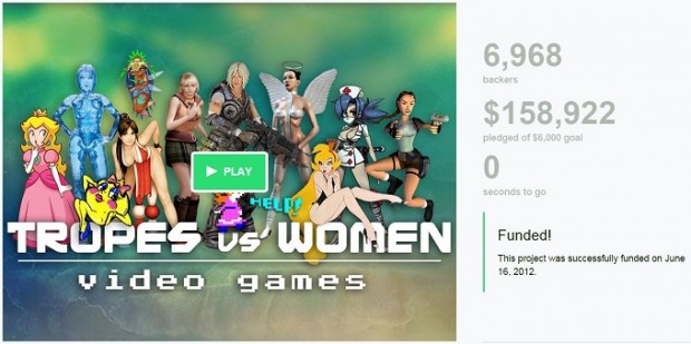 Tropes vs Women Kickstarter funded in June 2012