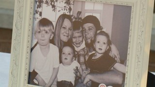 The Strack family in a family photo