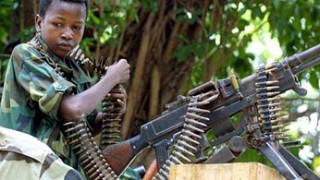Undated picture of a child soldier