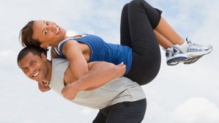 Photostock, couple exercising