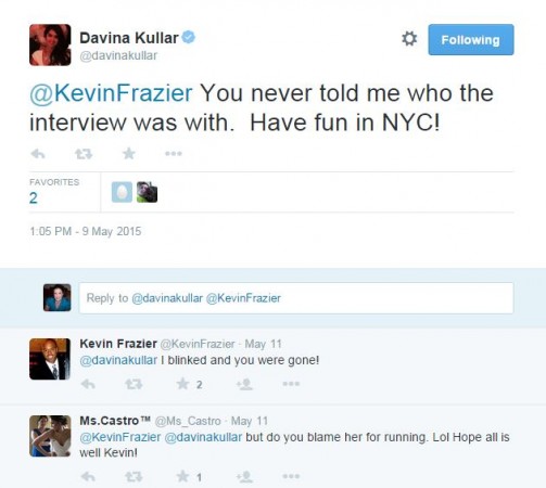 Tweet about Davina Kullar