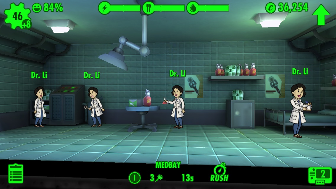 Dr. Li in Fallout Shelter