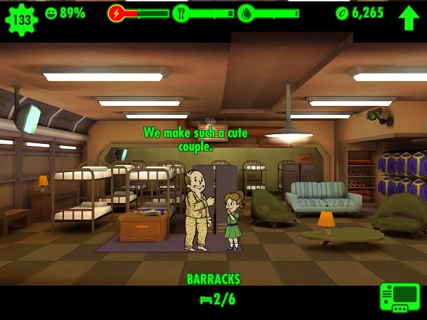 Fallout Shelter not cute couple