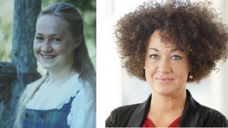 Pictured is dolezal as a teen and current times