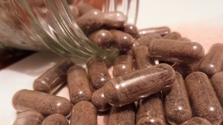 Pictured are placenta encapsulated pills
