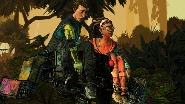 Rhys and Sasha atop Loaderbot