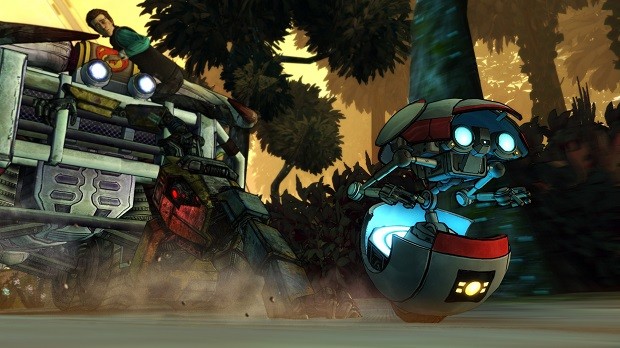 Rhys with Robot from Tales from the Borderlands Episode 3
