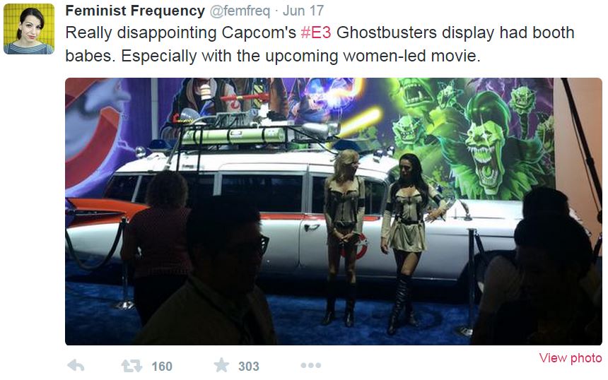 Sarkeesian attacks Ghostbusters booth babes