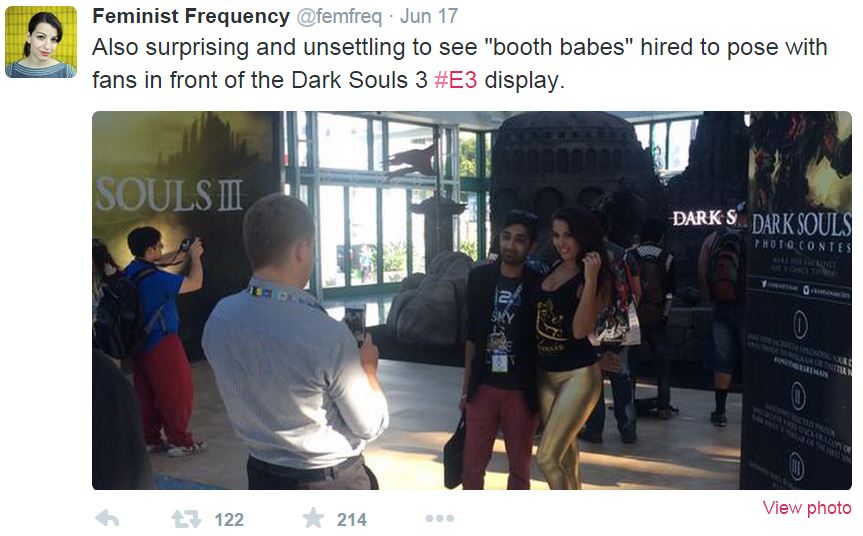 Sarkeesian booth babes and Dark Souls