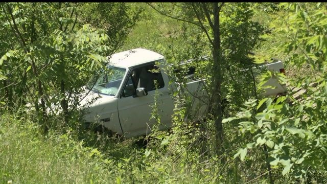 Pictured 6/1/2015- the pickup that struck a 6 year old child