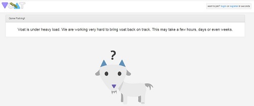voat.co under heady load