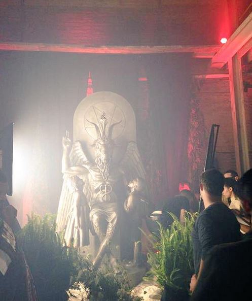 The Baphomet statue unveiled