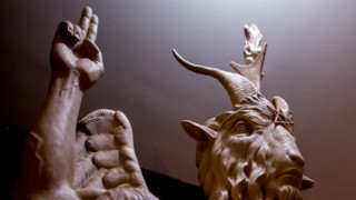 Detroit Satanic Organization Unveils Baphomet Statue as Supporters Cheer Hail Satan