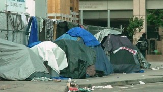 tents in LA
